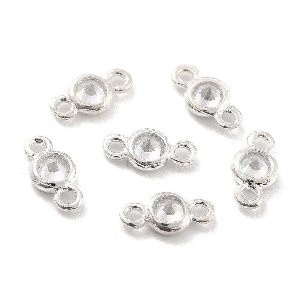 Sterling Sølv 925 Mellemleds Connector, 7,4x3,8mm - Uniq Perler - 114413