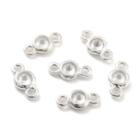 Sterling Sølv 925 Mellemleds Connector, 7,4x3,8mm - Uniq Perler - 114413