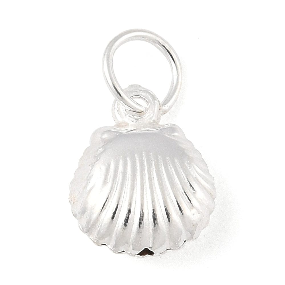 Sterling Sølv 925 musling Vedhæng,(13,5x8 mm) - Uniq Perler - 114994