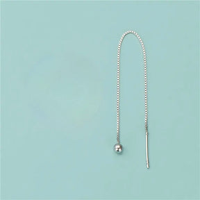 Sterling Silber 925 Öhrkette mit Stopper – (90mm) - Uniq Perler - 153833