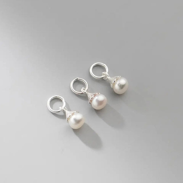 Sterling Sølv 925 Perle Vedhæng, 5mm - Uniq Perler - 0001489339