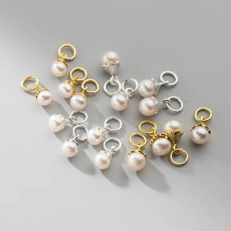 Sterling Sølv 925 Perle Vedhæng, 5mm - Uniq Perler - 0001489339