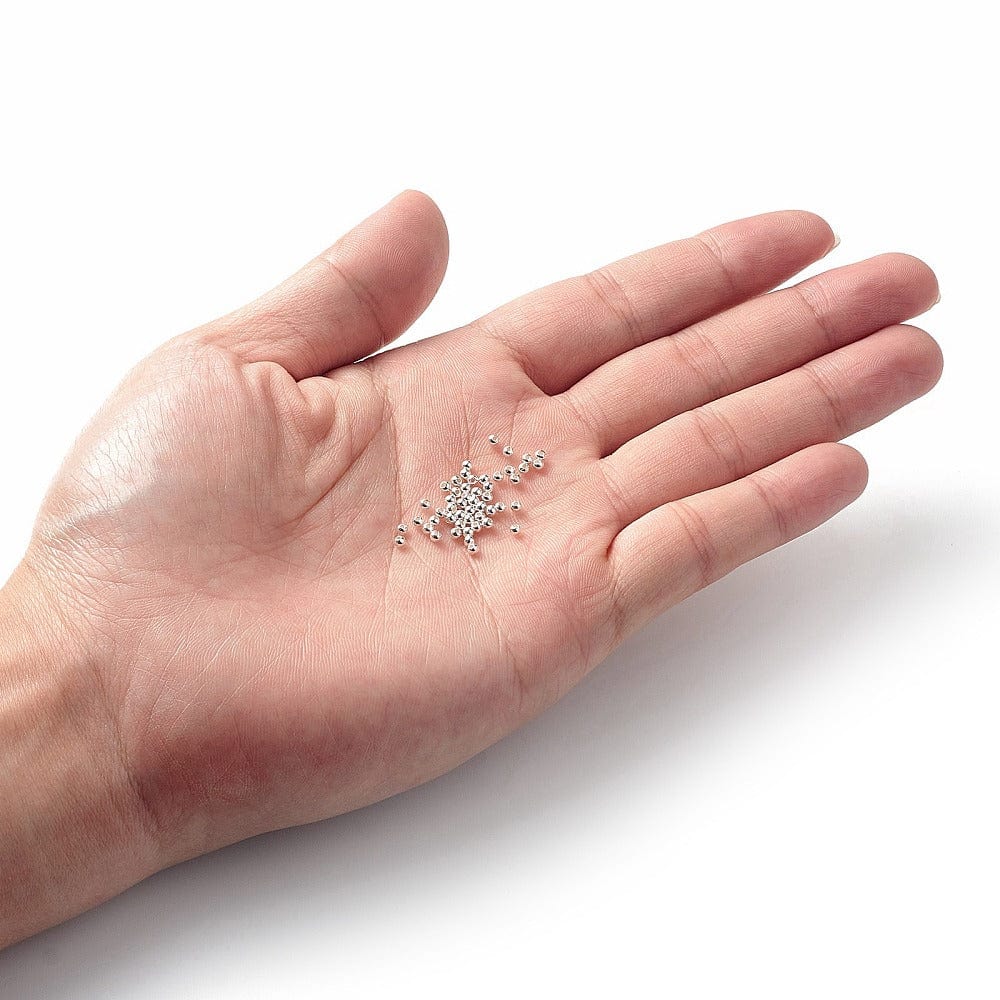 Sterling Sølv 925 Perler, 2mm,(50 Stk) - Uniq Perler - 1111490013