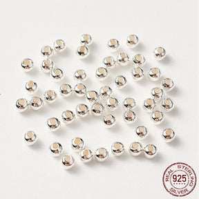 Sterling Silber 925 Perlen, 2mm, (50 Stk) - Uniq Perler - 1111490013