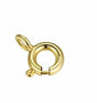 Sterling Sølv 925 Springlås – Forgyldt (6mm) - Uniq Perler - 138765