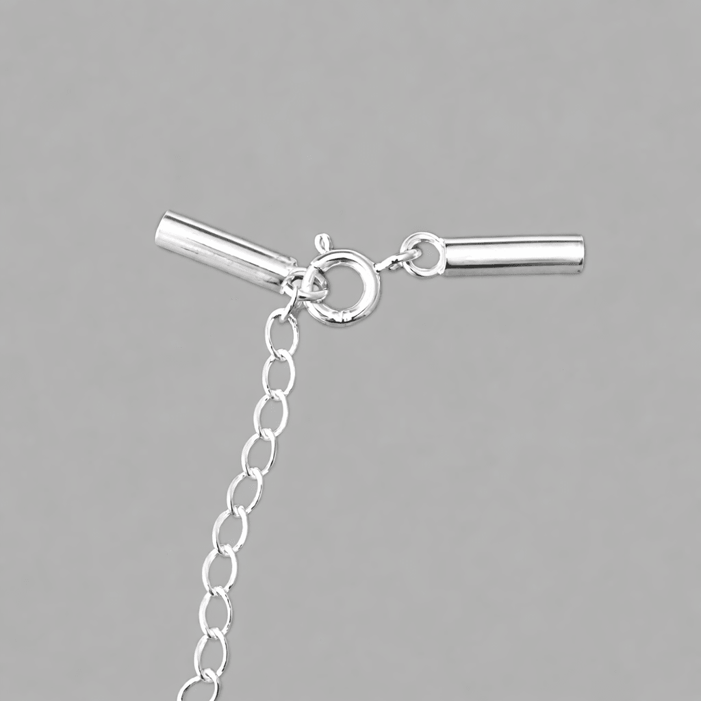 Sterling Sølv Endestykker Med Lås - (10x3mm) - Uniq Perler - 111194