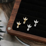 Sterling Sølv Ørestikker Med Lille Vedhæng - Uniq Perler - 1111490131