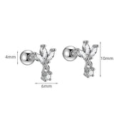 Sterling Sølv Ørestikker Med Lille Vedhæng - Uniq Perler - 1111490131