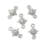 Stjerne Mellemled –Vandfast Stål (9.5mm) 4 stk. - Uniq Perler - 117824