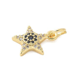 Stjerne Vedhæng, 18K Forgyldt, 13x11mm - Uniq Perler - 114315