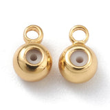 Stopper Perle Med Øje – 18K Langtidsholdbar Forgyldt (6x4x3mm, 5 Stk) - Uniq Perler - 111511