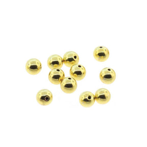 Stopper Perlen – Vergoldet Messing (3mm, 12 Stk) - Uniq Perler - 113512