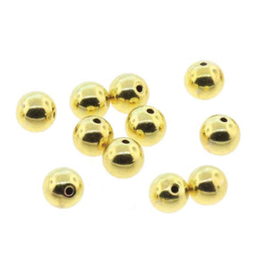 Stopper Perlen – Vergoldet(5mm), 12 Stück - Uniq Perler - 115297