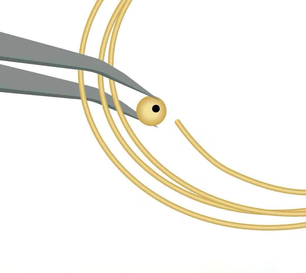 Stopper Perler – Forgyldt(5mm), 12 Stk - Uniq Perler - 115297