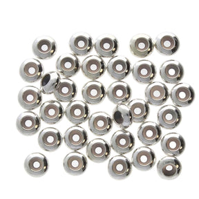 Stopperperlen – Platinfarbener Messing (4x2mm, 6 Stk) - Uniq Perler - 503491