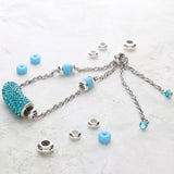 Stopper Perler – Platin Farvet Messing (4x2mm, 6 Stk) - Uniq Perler - 503491