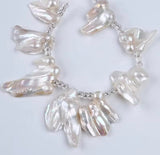 Store Keshi Barok Ferskvandsperler - Naturlig Hvid (15 - 34mm) - Uniq Perler - 111688