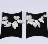 Store Keshi Barok Ferskvandsperler - Naturlig Hvid (15 - 34mm) - Uniq Perler - 111688