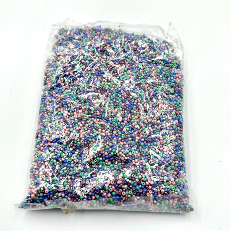 storkøbsvarer Seed Beads, Mix Farver, 450 Gr.