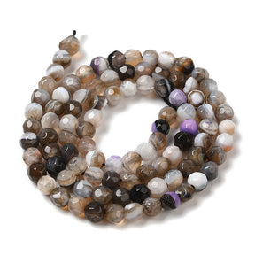 Stripe Agate – Faceted (4.5mm) - Uniq Perler - 113074