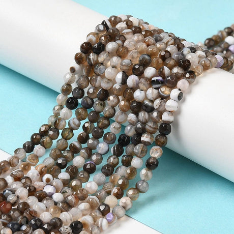 Stribe Agat – Facetteret (4,5mm) - Uniq Perler - 113074