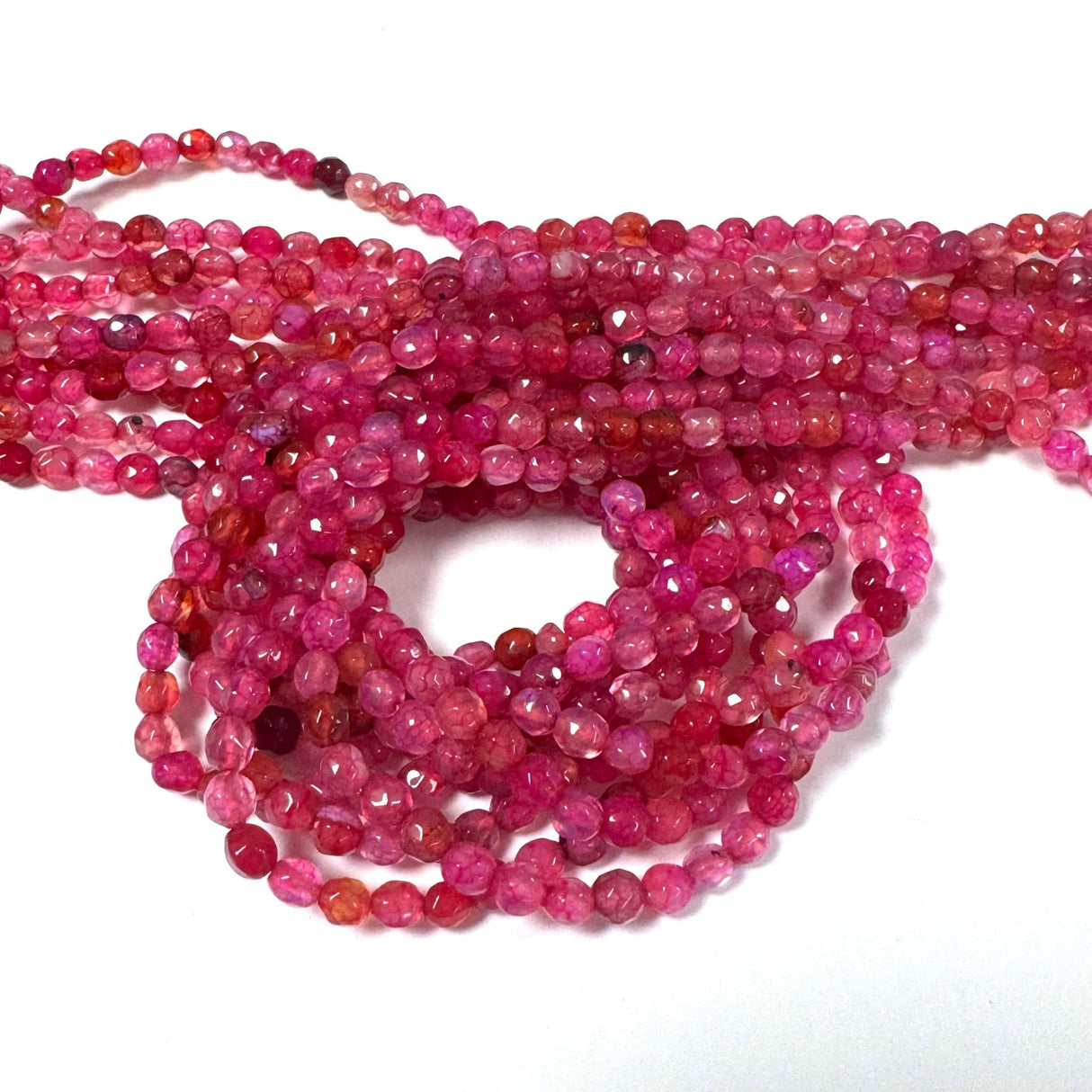 Stribe Agat – Facetteret (4mm) - Uniq Perler - 1111490285