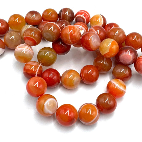 Stribe Agat – Orange (14mm) - Uniq Perler - 116150