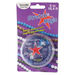 Super Stærk Elastiksnor - Klar (0,7mm, 5m) - Uniq Perler - 124365