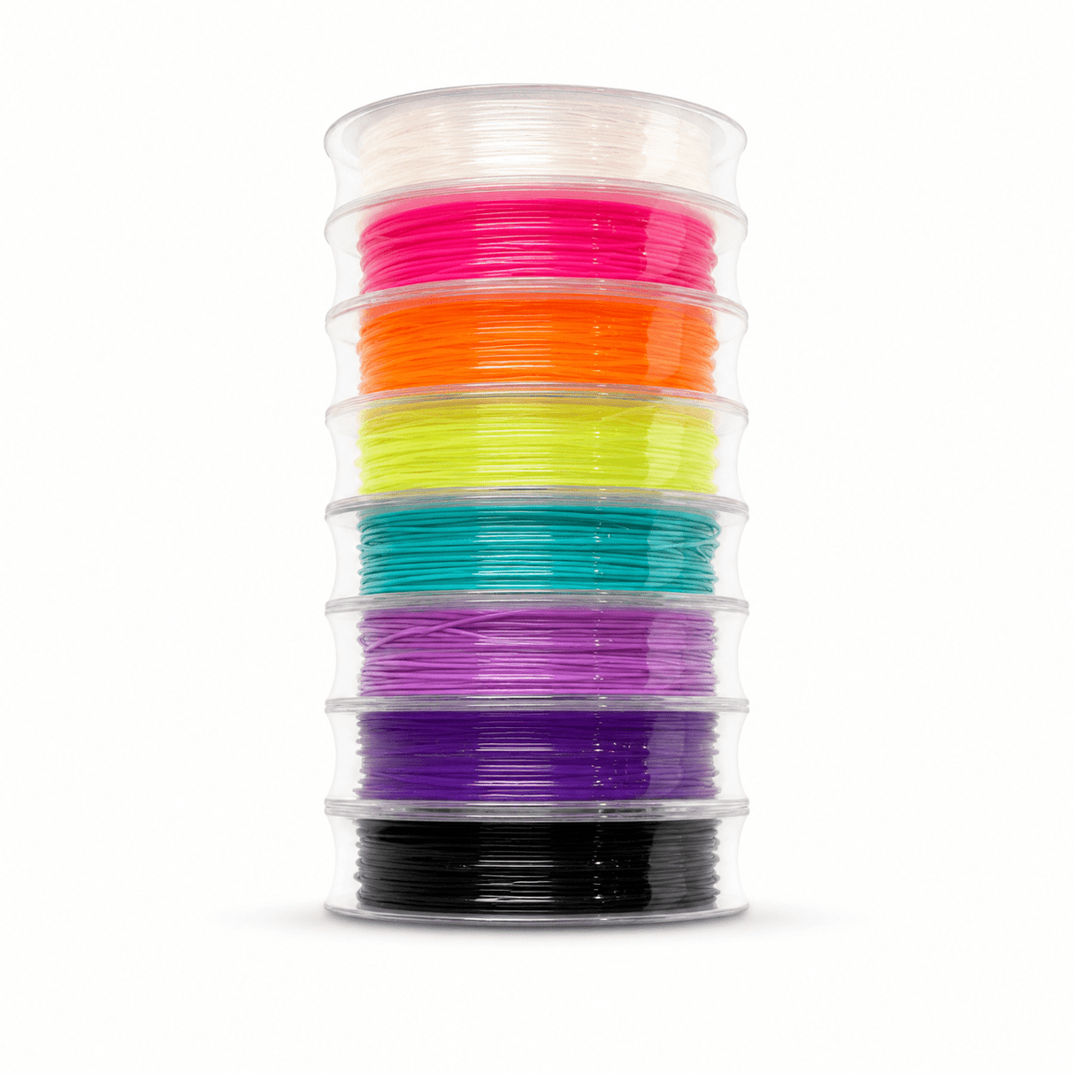 Super Stærk Elastiksnor Sæt - 1mm (8 Farver, 40m Total) - Uniq Perler - 0001489319