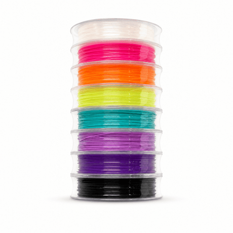 Super Stærk Elastiksnor Sæt - 1mm (8 Farver, 40m Total) - Uniq Perler - 0001489319