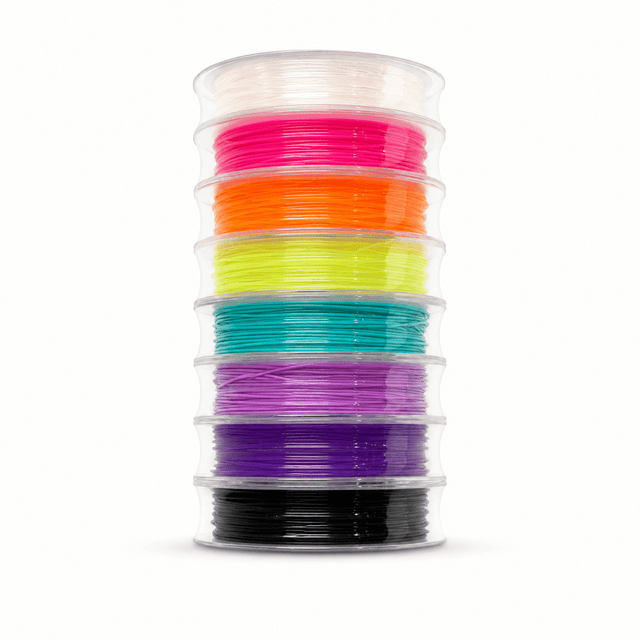 Super Stærk Elastiksnor Sæt - 1mm (8 Farver, 40m Total) - Uniq Perler - 0001489319