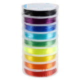 Super Stærk Elastiksnor Sæt - 1mm (8 Farver, 40m Total) - Uniq Perler - 0001489319