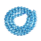 Syntetisk Kyanit – Blå Facetteret Flad Møntform (6x4mm) - Uniq Perler - 6668490012