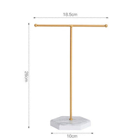 T-förmiges Ausstellungsdisplay – Weiß (18,5x10x26cm) - Uniq Perler - 116087