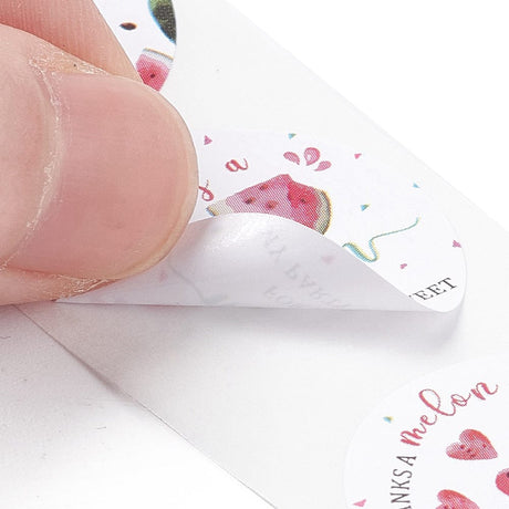 Thank You Klistermærker – (25mm) 1 Rulle, 500 Stk - Uniq Perler - 121796