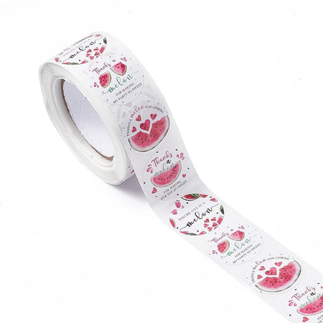 Thank You Klistermærker – (25mm) 1 Rulle, 500 Stk - Uniq Perler - 121796