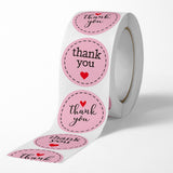 Thank You Klistermærker På Rulle – (25mm) 1 Rulle, 500 stk - Uniq Perler - 126225