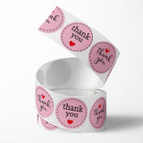 Thank You Klistermærker På Rulle – (25mm) 1 Rulle, 500 stk - Uniq Perler - 126225