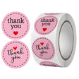 Thank You Klistermærker På Rulle – (25mm) 1 Rulle, 500 stk - Uniq Perler - 126225