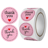 Thank You Klistermærker På Rulle – (25mm) 1 Rulle, 500 stk - Uniq Perler - 126225