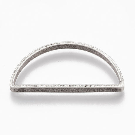 Tibetansk Style Link Ringe – Halvrunde, (15x29.5x2.5mm) 6 stk. - Uniq Perler - 