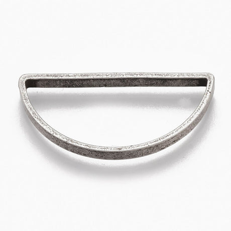 Tibetansk Style Link Ringe – Halvrunde, (15x29.5x2.5mm) 6 stk. - Uniq Perler - 