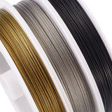 Tiger Tail Wire - 3 Farver, Nylon Coated Stål, (0,45mm, 165m) - Uniq Perler - 113989