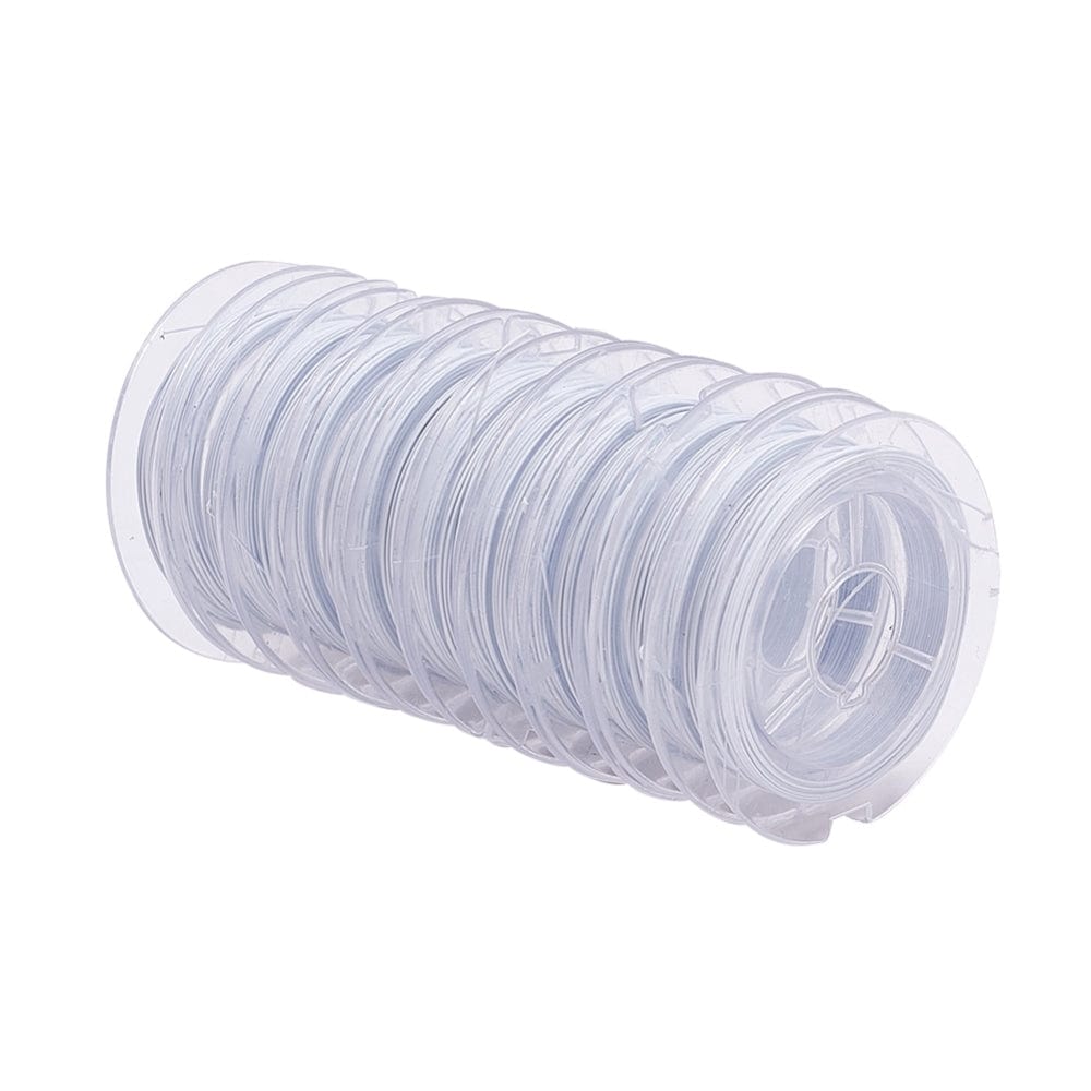 Tiger Tail Wire - White Smoke, Nylon Coated Stål (0,38mm, 10m) - Uniq Perler - 1111490029