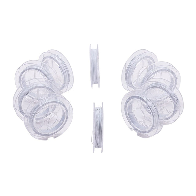 Tiger Tail Wire - White Smoke, Nylon Coated Stål (0,38mm, 10m) - Uniq Perler - 1111490029