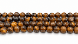 Tigerøje Sten – Brun, Runde (10mm) - Uniq Perler - 998839