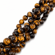 Tigerøje Sten – Runde (14mm) - Uniq Perler - 113928