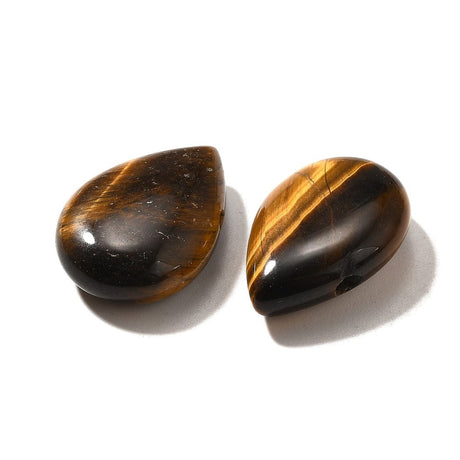 Tigerøje Dråber – Sideboret (14x19mm) - Uniq Perler - 114208