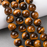 Tigerøje Perler – Runde (14mm) Grade A - Uniq Perler - 