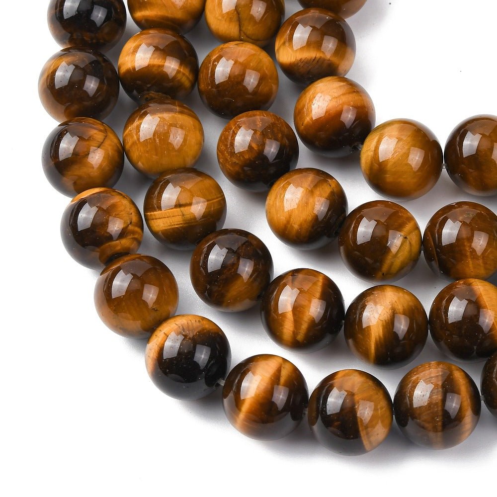 Tigerøje Perler – Runde (14mm) Grade A - Uniq Perler - 